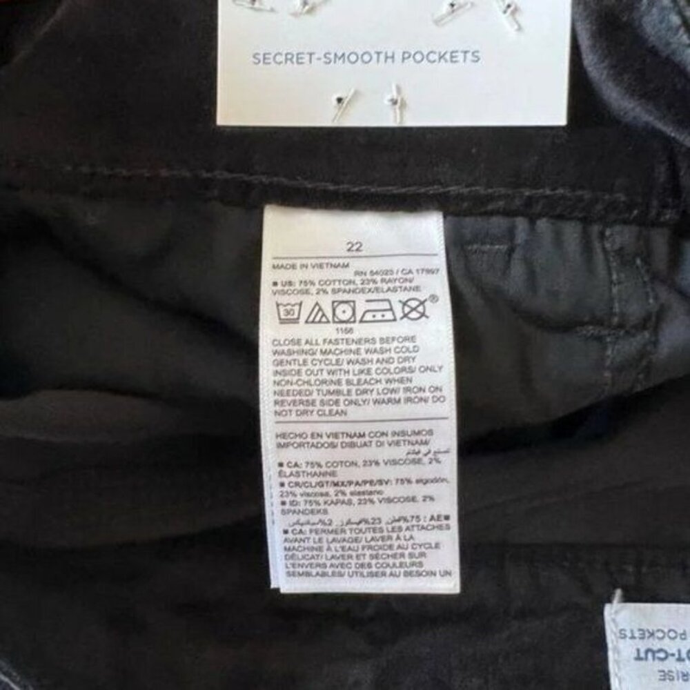 Old Navy Extra High Rise Kicker Boot Cut Velvet Pant Women's Plus Size 22 New wi - Picture 4 of 6